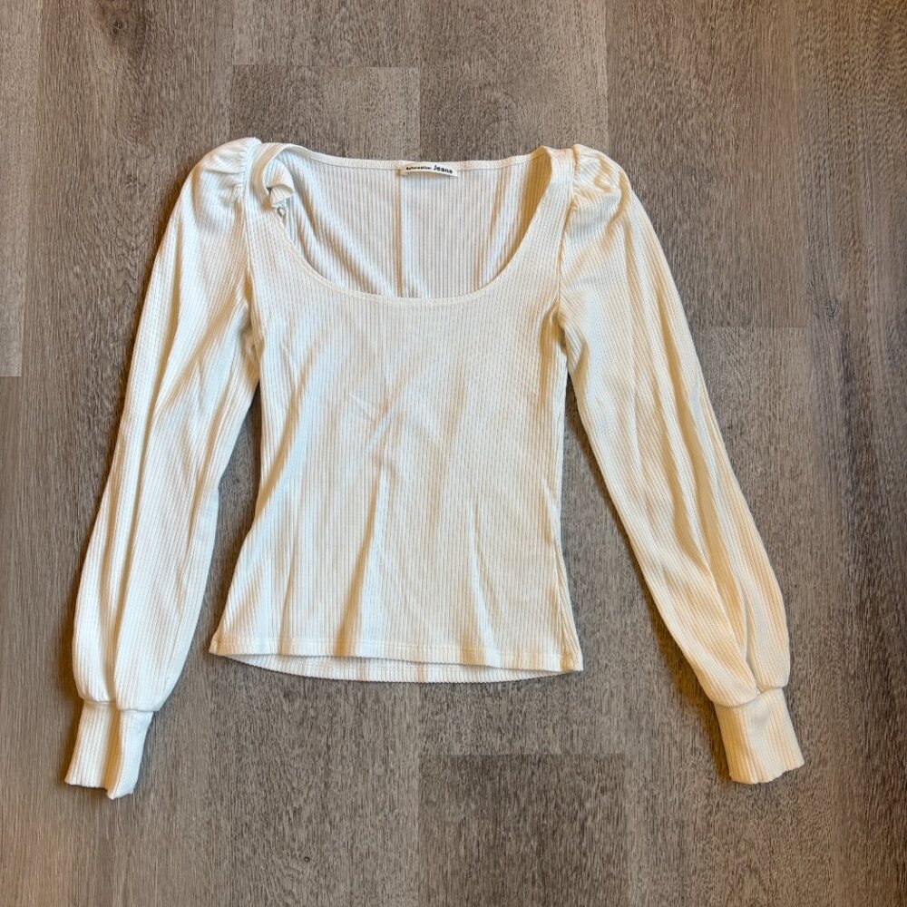 NWOT Reformation Jeans Ribbed Vita Top in White XS - Picture 3 of 9